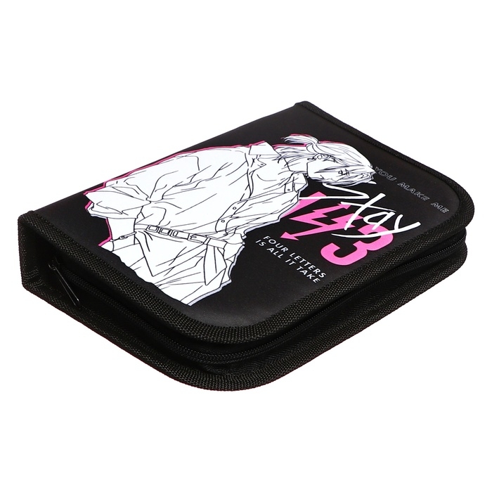 Пенал 3 секции, вкладка внутри, 140 х 210 х 40 мм, тканевый, Calligrata TOP Block  Пенал 3 секции, вкладка внутри, 140 х 210 х 40 мм, тканевый, Calligrata TOP Block "Аниме"