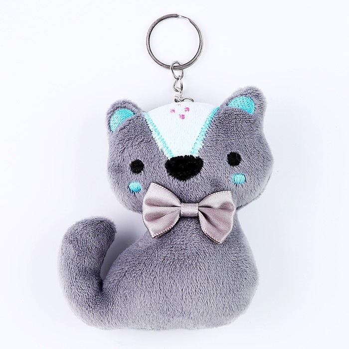 Мягкая игрушка &laquo;Котик&raquo;, на брелоке, 11 см, цвета МИКС