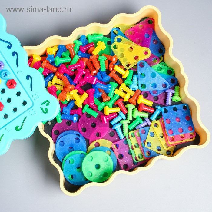 Конструктор винтовой с дрелью, ФИКСИКИ, с подсветкой, 200 деталей Конструктор винтовой с дрелью, ФИКСИКИ, с подсветкой, 200 деталей