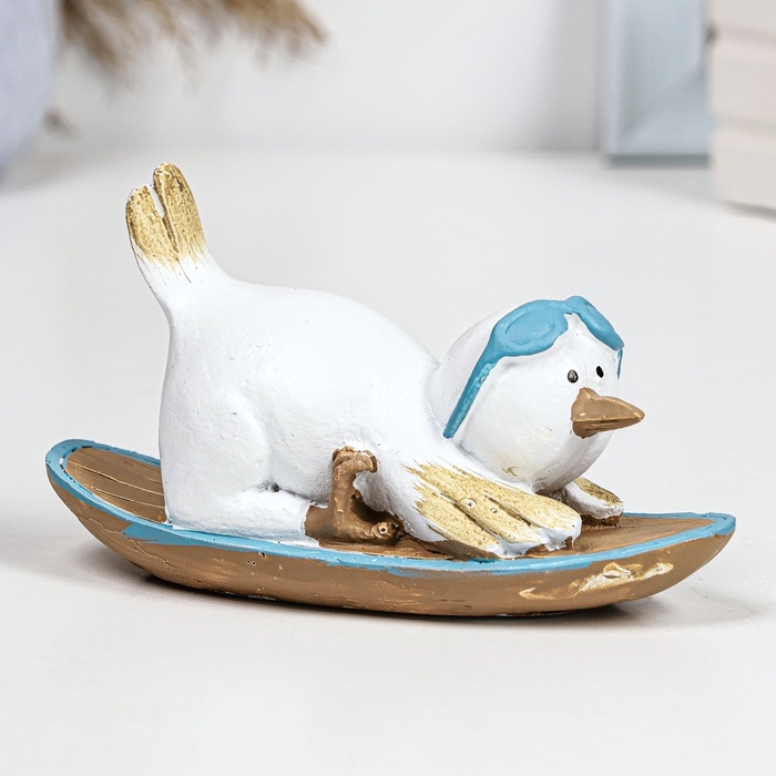 Фигура Фигура "Пингвин на борде" 14х5,5х7,5см