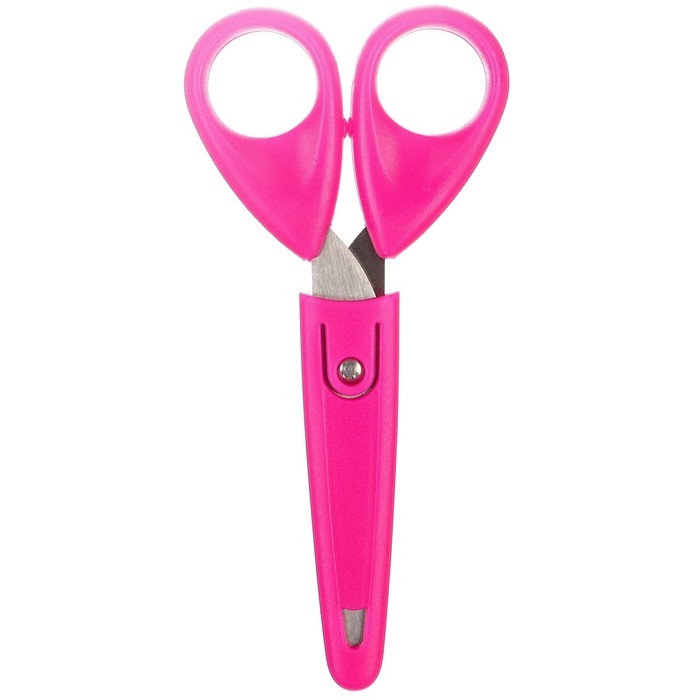 Ножницы детские 13 см, с защитным колпачком, Ножницы детские 13 см, с защитным колпачком, "Единорог", Минни Маус