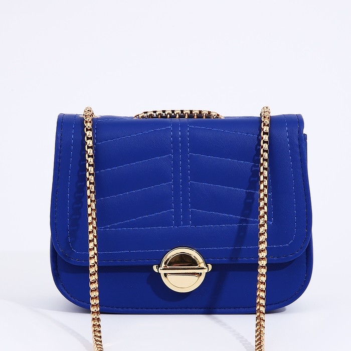 Сумка-мессенджер на клапане, цвет синий Сумка-мессенджер на клапане, цвет синий