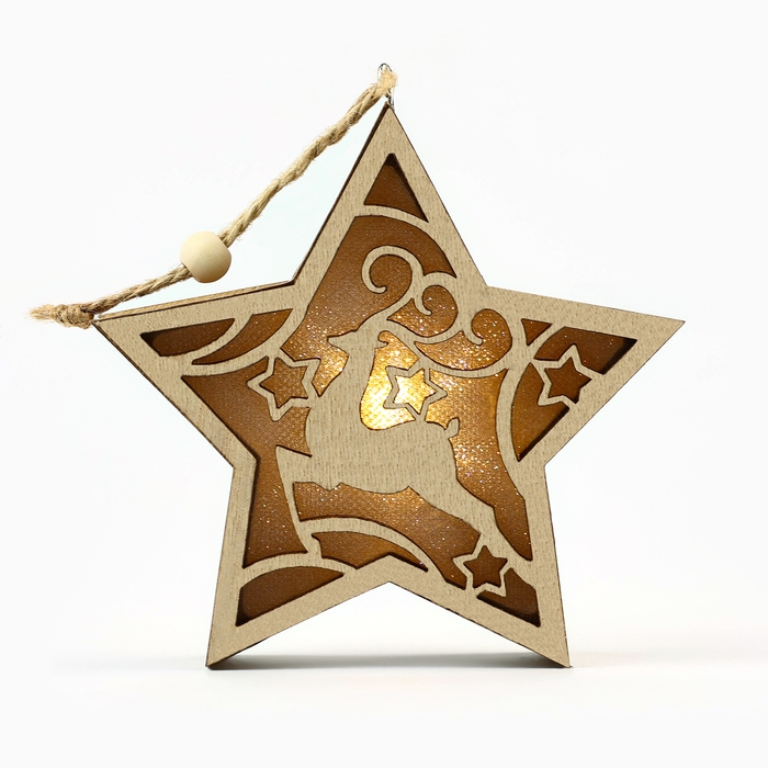 Ёлочная игрушка новогодняя «Олень», на Новый год, 11,5 х 11 см Ёлочная игрушка новогодняя «Олень», на Новый год, 11,5 х 11 см