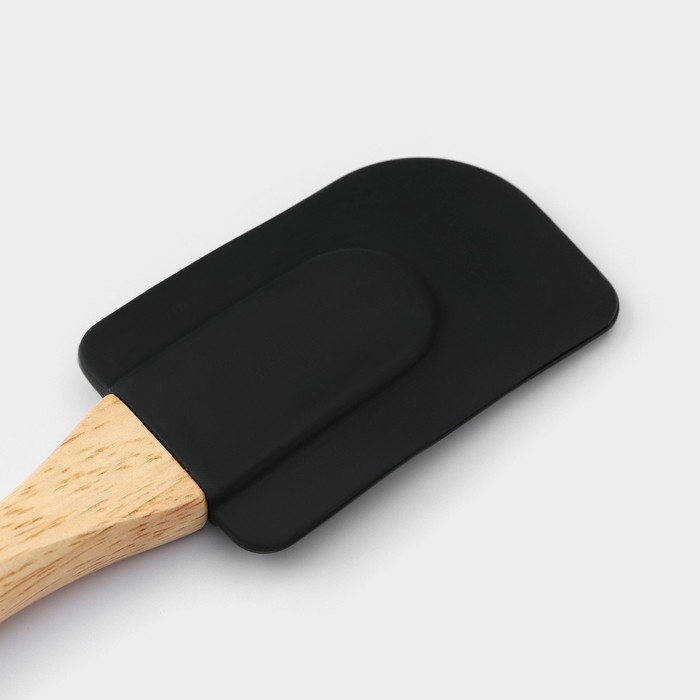 Лопатка Доляна «Макота», 26×5 см черный/бежевый Лопатка Доляна «Макота», 26×5 см черный/бежевый