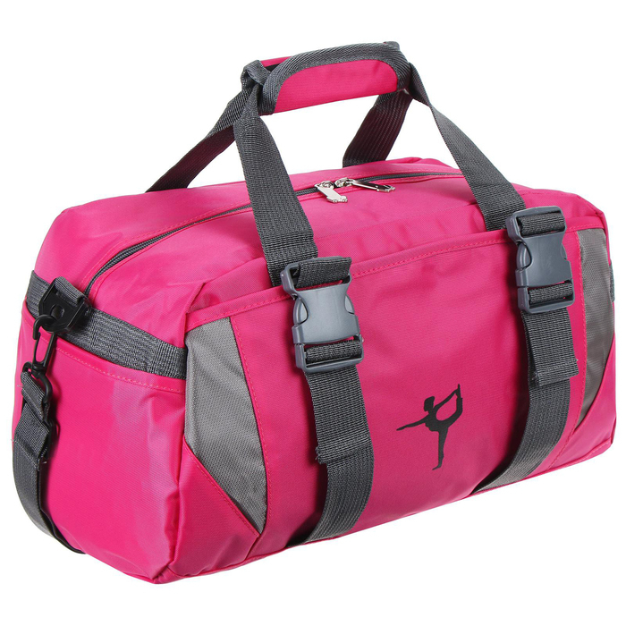 Сумка для йоги и гимнастики Sangh, 37х20х20 см, цвет фуксия Сумка для йоги и гимнастики Sangh, 37х20х20 см, цвет фуксия
