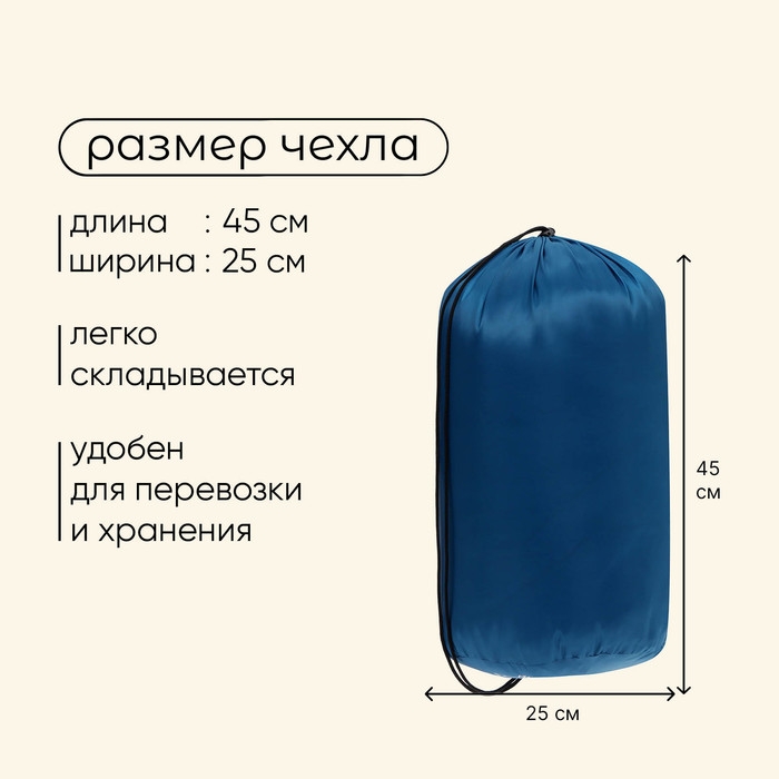 Спальный мешок maclay camping comfort summer, одеяло, 2 слоя, левый, 220х90 см, +10/+25°С Спальный мешок maclay camping comfort summer, одеяло, 2 слоя, левый, 220х90 см, +10/+25°С