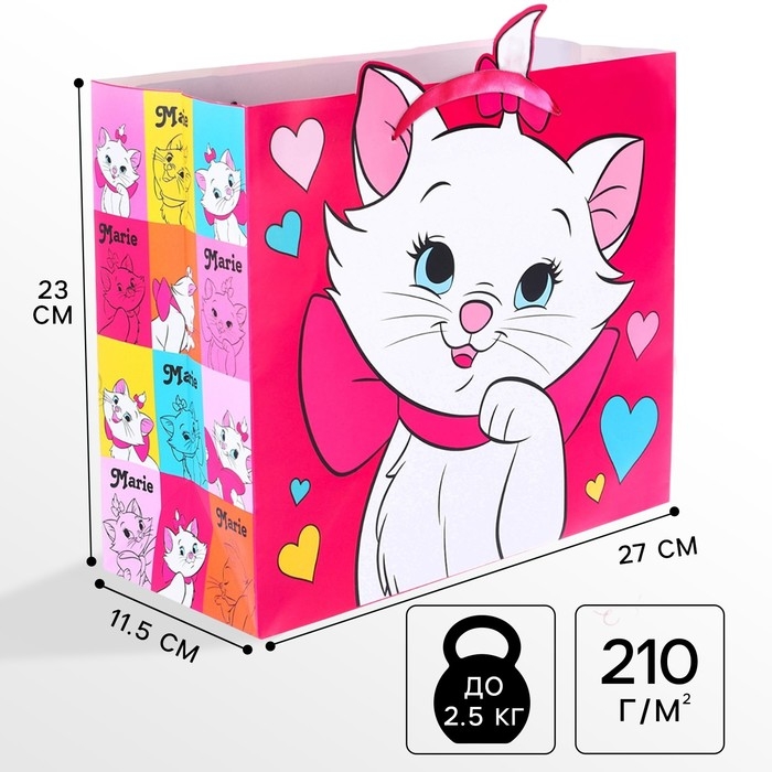 Пакет подарочный, 23х27х11.5 см, упаковка, Коты Аристократы Пакет подарочный, 23х27х11.5 см, упаковка, Коты Аристократы