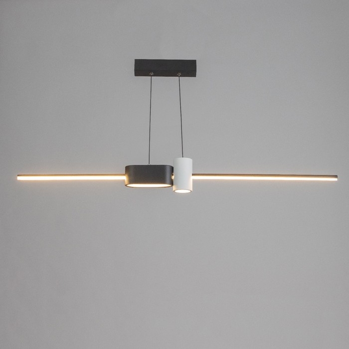 Светильник с ПДУ "Бергер" LED 18Вт 3000-6000К бело-черный 100х100 см