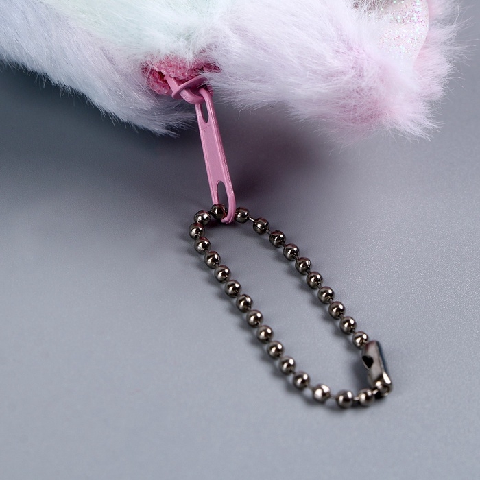 Пенал школьный мягкий «Котик», 20 × 10 см, плюш, белый цвет Пенал школьный мягкий «Котик», 20 × 10 см, плюш, белый цвет