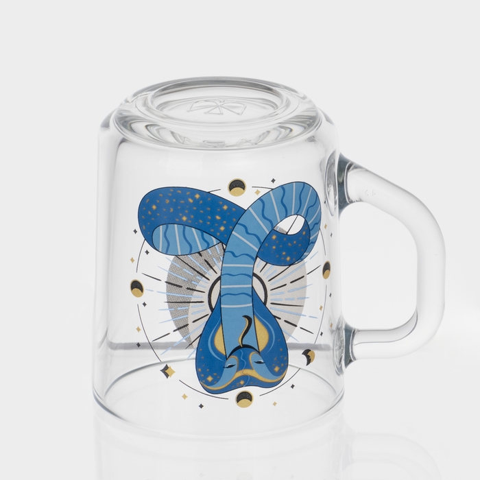 Кружка стеклянная чайная «Мистические змеи», 200 мл, МИКС
