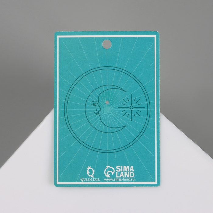 Значок «Таро» фазы Луны, цвет чёрно-белый в золоте Значок «Таро» фазы Луны, цвет чёрно-белый в золоте