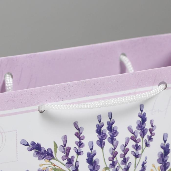 Пакет подарочный ламинированный вертикальный, упаковка, «Букет», MS 18 х 23 х 8 см