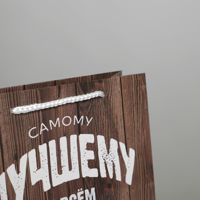 Пакет подарочный ламинированный, упаковка, «Самому лучшему во всём», ML 21 х 25 х 8 см Пакет подарочный ламинированный, упаковка, «Самому лучшему во всём», ML 21 х 25 х 8 см