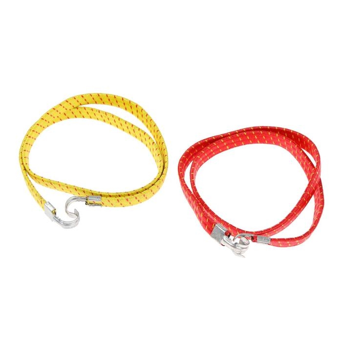 Резинка для крепления багажа TORSO, 100 см, d1.75 мм, металлические крючки, МИКС, набор 2 шт Резинка для крепления багажа TORSO, 100 см, d1.75 мм, металлические крючки, МИКС, набор 2 шт