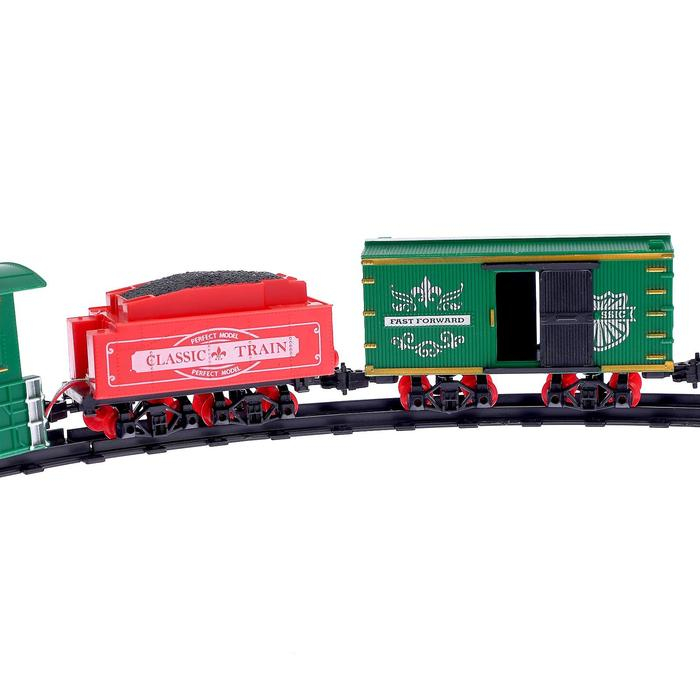 Железная дорога «Классик», со световыми, звуковыми и дымовыми эффектами, протяжённость пути 2,88 м Железная дорога «Классик», со световыми, звуковыми и дымовыми эффектами, протяжённость пути 2,88 м