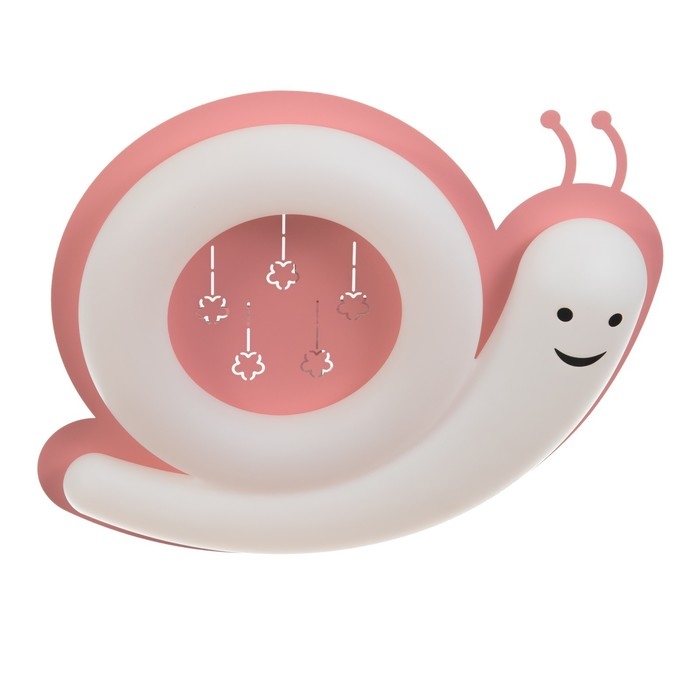 Люстра с ПДУ Люстра с ПДУ "Улиточка" 1хLED 108Вт 3000-6000К розовый 40х47х8,5 см BayerLux