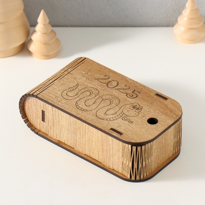 Новогодняя шкатулка  Новогодняя шкатулка "Змея. 2025" 13х7х4