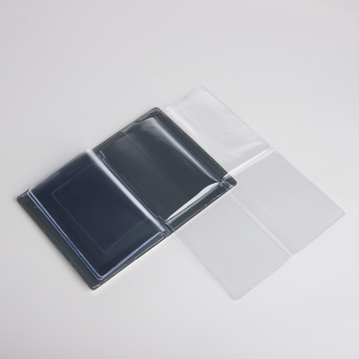 Обложка для автодокументов, цвет чёрный/белый