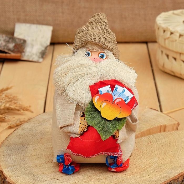 Оберег-домовой Оберег-домовой "Андрейка с мешком", 19х15х15 см, микс