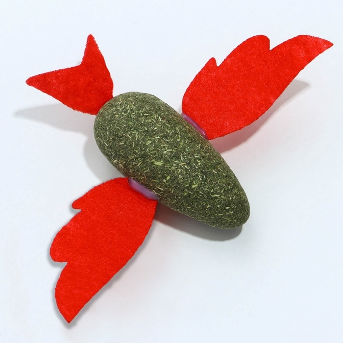 Игрушка для кошек «Птичка» из кошачьей мяты, 8 х 2.5 см Игрушка для кошек «Птичка» из кошачьей мяты, 8 х 2.5 см