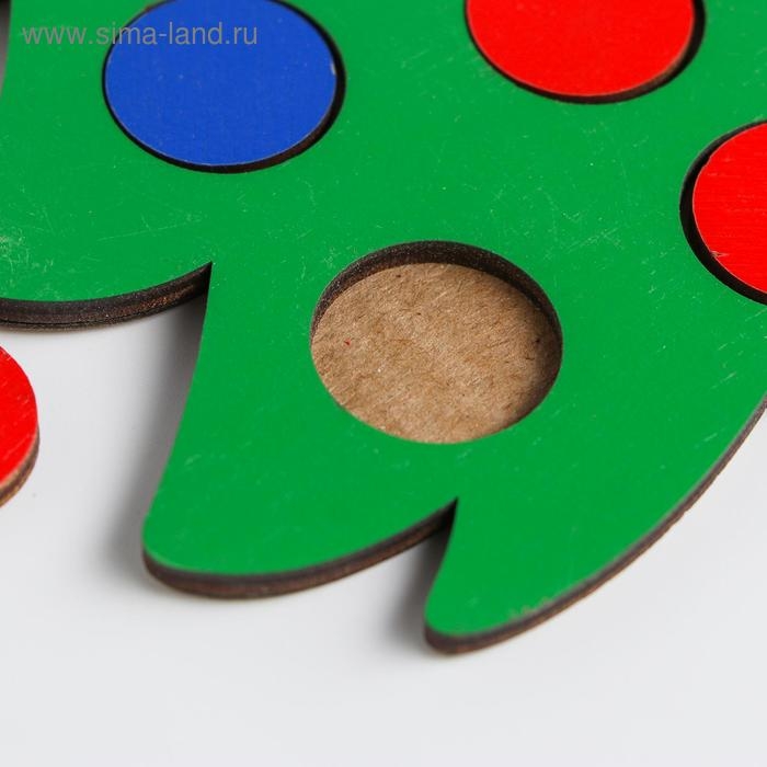 Мозаика «Ёлочка нарядная» с карточками в мешочке Мозаика «Ёлочка нарядная» с карточками в мешочке