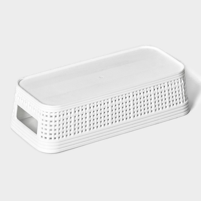 Корзина для хранения «Сетка», пластик, 22×10×6 см, цвет МИКС Корзина для хранения «Сетка», пластик, 22×10×6 см, цвет МИКС