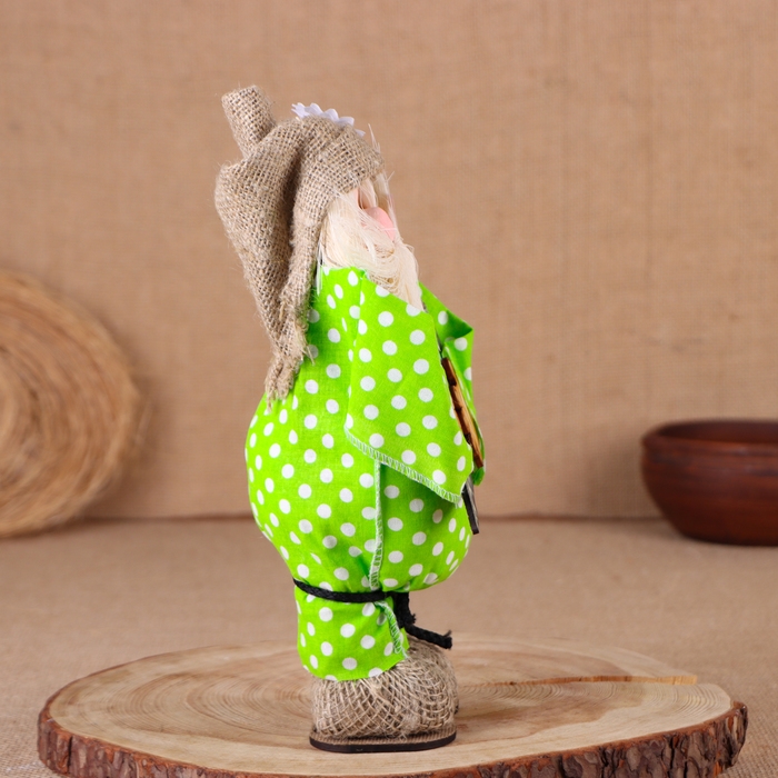 Оберег-домовой Оберег-домовой "Славуся в льняном колпаке, с рогом изобилия", 30х20х10 см, микс