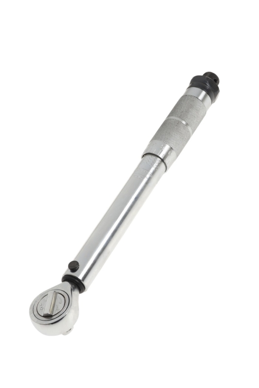 Ключ динамометрический ТУНДРА, 45 сталь, под квадрат 3/8 Ключ динамометрический ТУНДРА, 45 сталь, под квадрат 3/8", 120 - 160 Н*м, 280 мм