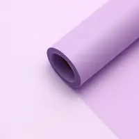 Пленка матовая для цветов и букетов, фиолетовая, МИКС, 0.58&times;10 м