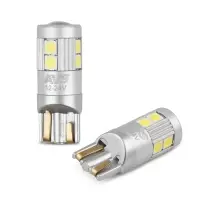 T126 T10/белый/ (W2.1x9.5d) CANBUS 9SMD 3030 12-24V W5W коробка 2 шт.