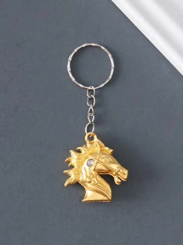 Брелок металл "Голова лошади" МИКС 3,5х3,5х1,2 см