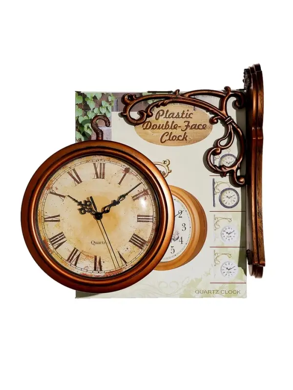 Часы настенные интерьерные &laquo;Сабатини&raquo;, двусторонние, на подвесе, плавный ход, 35&times;30 см, d=19.5 см, от батарейки 1хАА