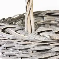 Корзина плетёная для хранения Penelope, лоза, с ручкой, серая, набор 3 шт.