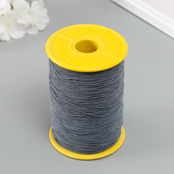 Спандекс для бисера, длина 500 м, цв. серый Спандекс для бисера, длина 500 м, цв. серый