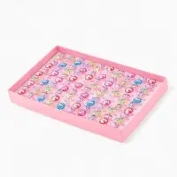 Кольцо &laquo;Выбражулька. Единороги&raquo;, фасовка 100 шт. рисунок МИКС, цвет МИКС, безразмерное