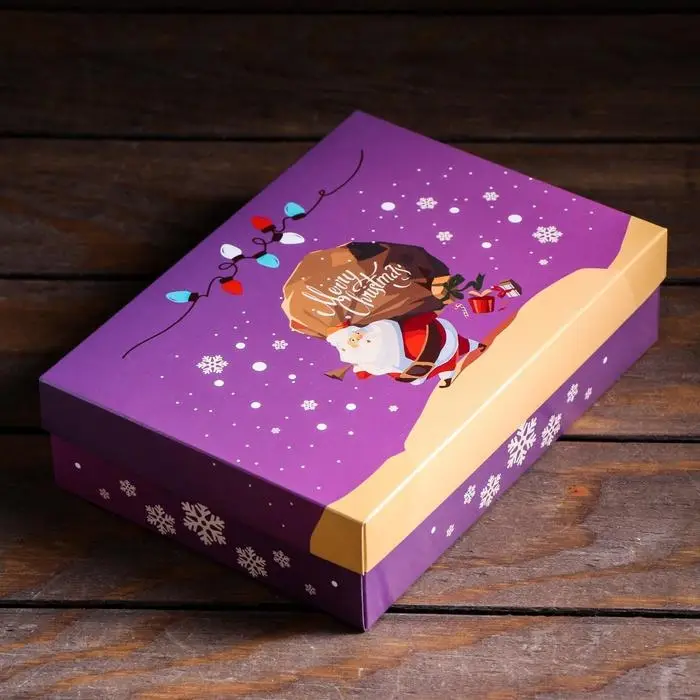 Подарочная коробка сборная «Новогодний волшебник», 21×15×5.7 см Подарочная коробка сборная «Новогодний волшебник», 21×15×5.7 см