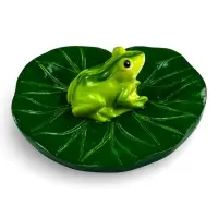 Садовая фигура 10 х 11 х 6 см  водоплавающая  "Лягушка"