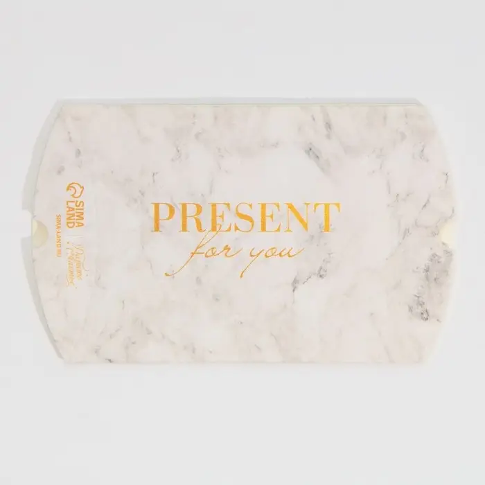 Коробка подарочная складная фигурная, упаковка, «Мрамор», 11 х 8 х 2 см Коробка подарочная складная фигурная, упаковка, «Мрамор», 11 х 8 х 2 см