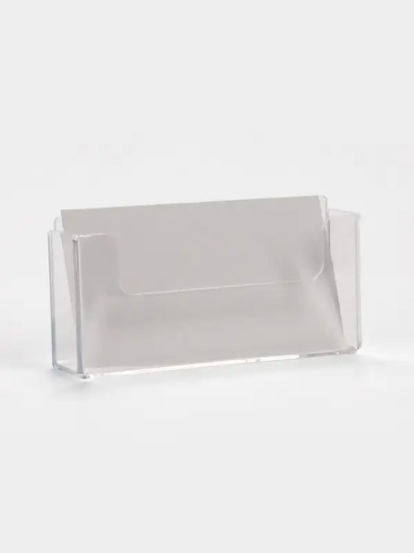 Подставка под визитки настенная 9.5&times;2&times;4.5 см, оргстекло 2 мм