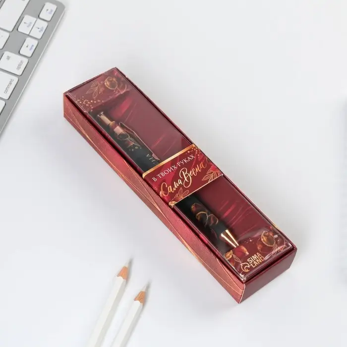 Ручка шариковая, синяя паста, 0.7 мм в подарочной коробке «В твоих руках сама весна» Ручка шариковая, синяя паста, 0.7 мм в подарочной коробке «В твоих руках сама весна»