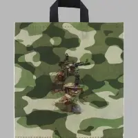 Пакет &laquo;Защитникам&raquo;, полиэтиленовый с петлевой ручкой, 40&times;43 см, 60 мкм