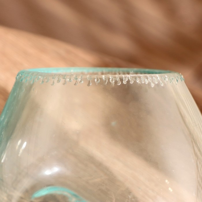 Вазон стекло на дереве  Вазон стекло на дереве "Эстетика" 20х15х9 см