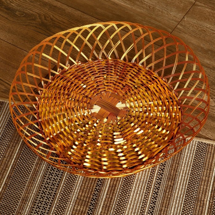 Корзинка для фруктов Корзинка для фруктов "Ирфан" алюминий, 46х46х9 см