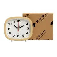Будильник-часы настольные &laquo;Классика&raquo;, дискретный ход, 12.5&times;10.5 см, от батарейки АА