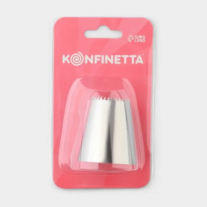 Насадка кондитерская KONFINETTA, d=3.6 см, № F03, нержавеющая сталь