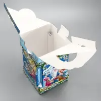 Подарочная новогодняя коробка «Новогодняя карусель» 15.8×15.8×23.5 см