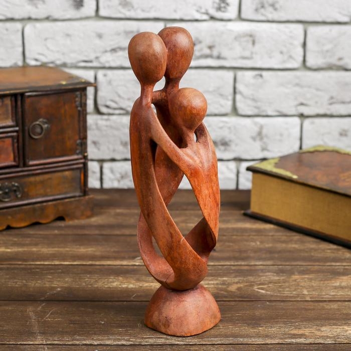 Сувенир дерево  Сувенир дерево "Семья" коричневый цвет 30х8х8 см