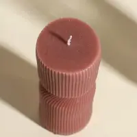 Свеча интерьерная "Греция" капучино 6х6х18 см Свеча интерьерная "Греция" капучино 6х6х18 см