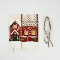 Коробка-домик, подарочная, самосборная, набор 10 шт. &laquo;Пряничный&raquo;,7&times;6.2&times;5 см