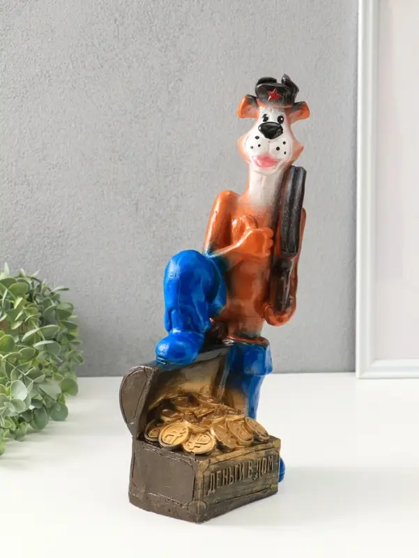 Копилка для денег &laquo;Пёс-деньги в дом&raquo;, гипс, 40&times;18&times;12 см